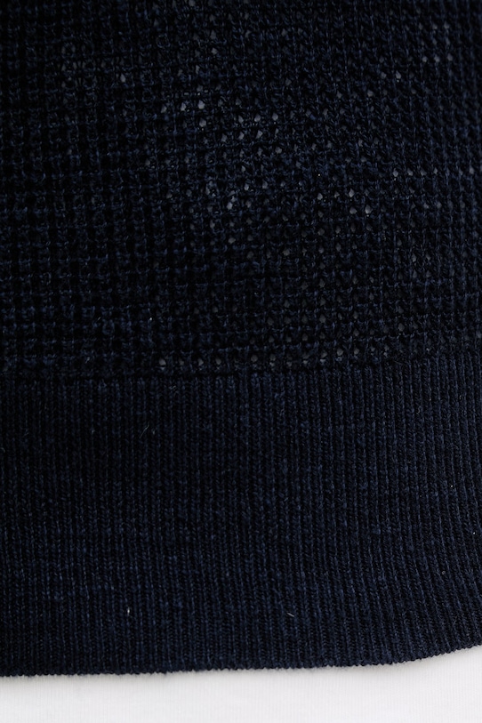 United Colors of Benetton sveter pánsky s prímesou ľanu 1DC3U10BK tmavomodrá