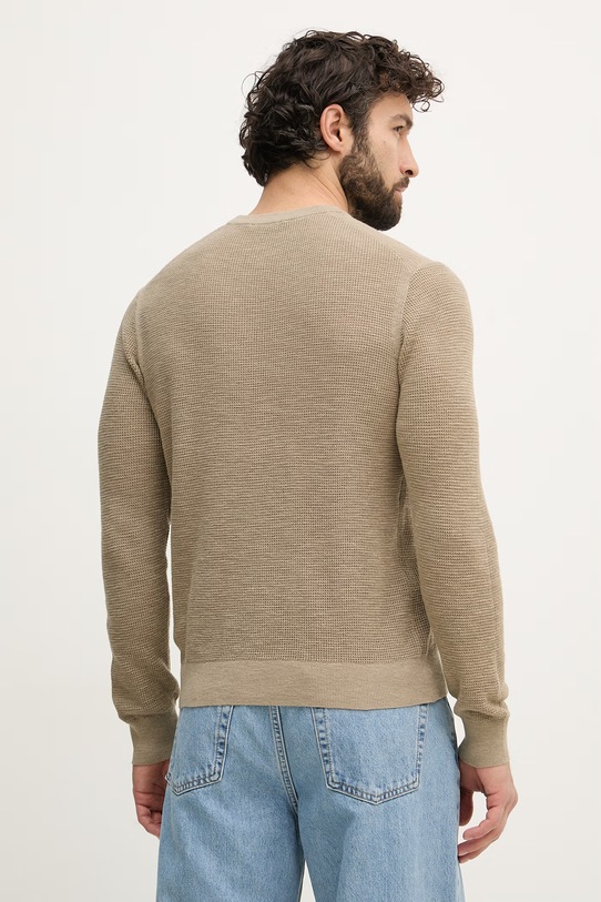 Abbigliamento United Colors of Benetton maglione da uomo con misto lino 1DC3U10BK verde