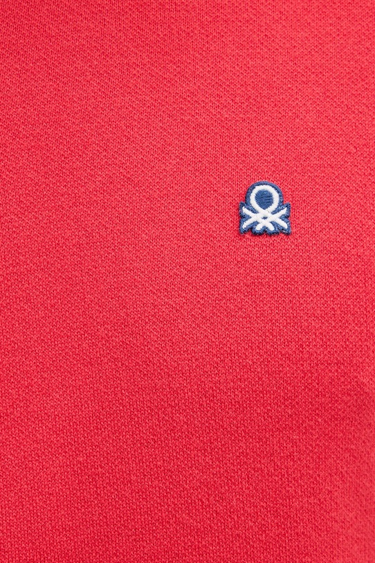 United Colors of Benetton sweter męski bawełniany 1UAEU10B6 czerwony