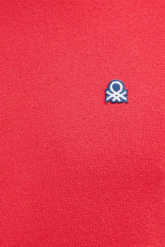 United Colors of Benetton sweter męski bawełniany 1UAEU10B6 czerwony