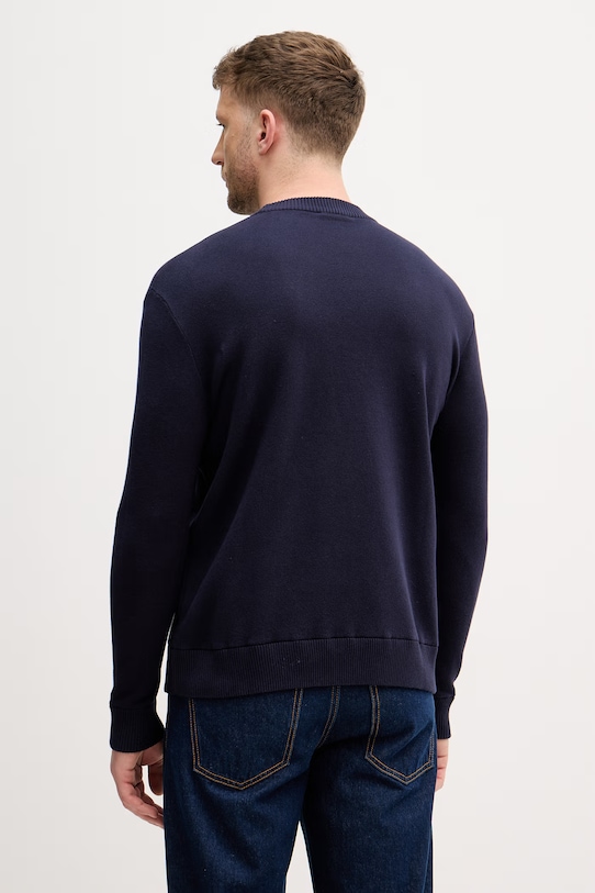 Odzież United Colors of Benetton sweter męski bawełniany 1UAEU10B6 granatowy