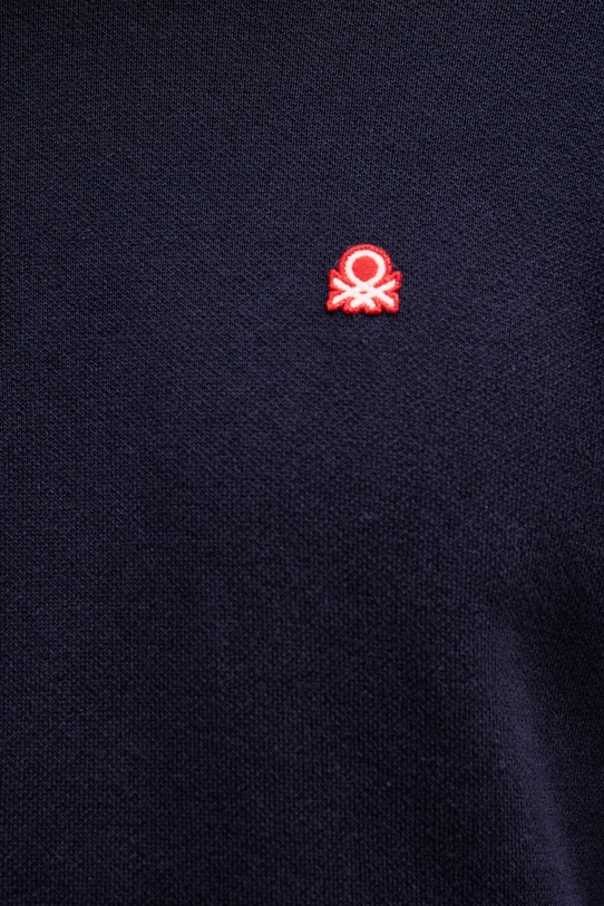 United Colors of Benetton sweter męski bawełniany 1UAEU10B6 granatowy