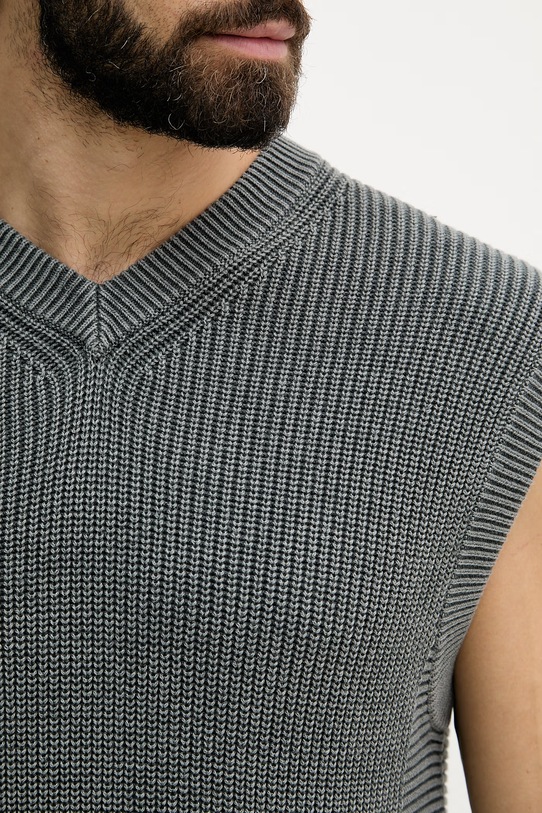 United Colors of Benetton gilet da uomo con cotone 1VOXU401M grigio