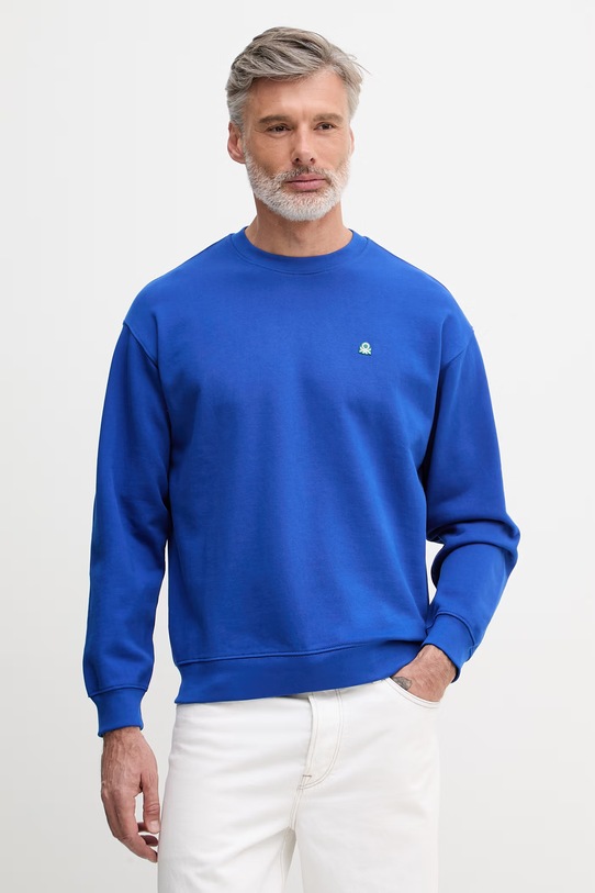 United Colors of Benetton bluza męska bawełniana niebieski 342ZU1093.