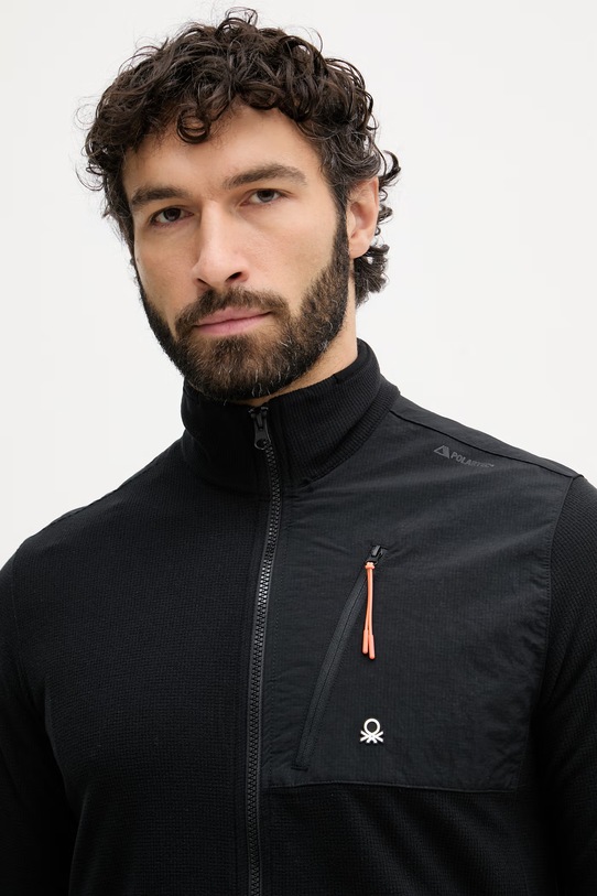 United Colors of Benetton μπλούζα ανδρική μαύρο 3I4AU500U