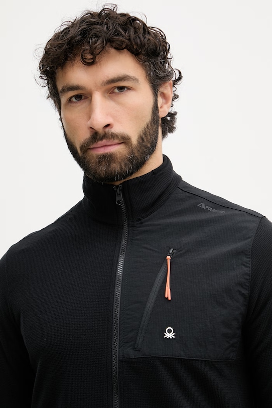 United Colors of Benetton μπλούζα ανδρική μαύρο 3I4AU500U