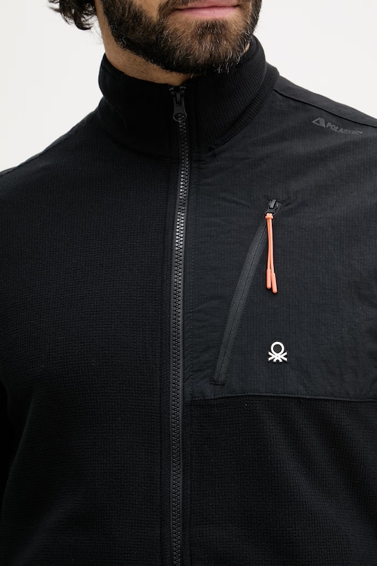 United Colors of Benetton μπλούζα ανδρική 3I4AU500U μαύρο