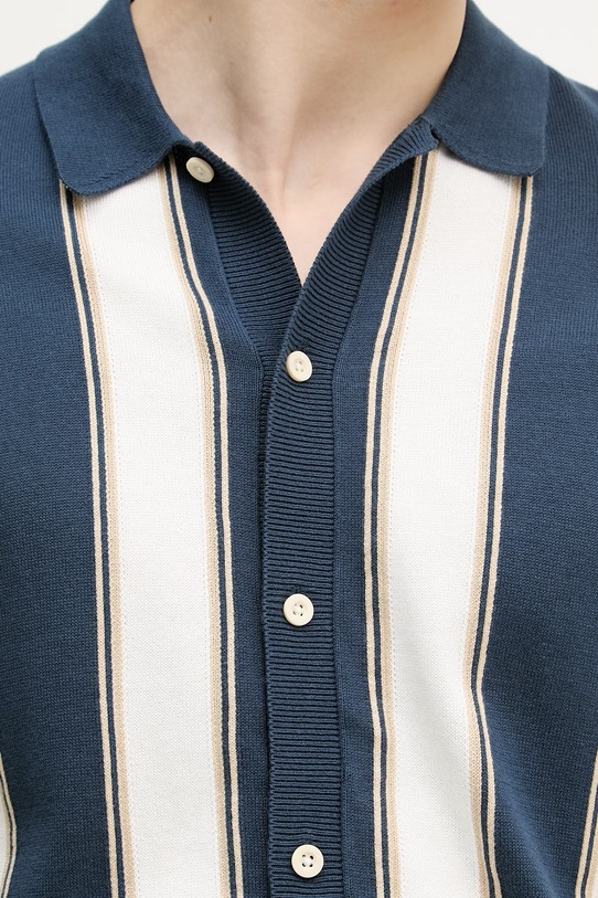 Lindbergh kardigan męski bawełniany 30.804062 granatowy