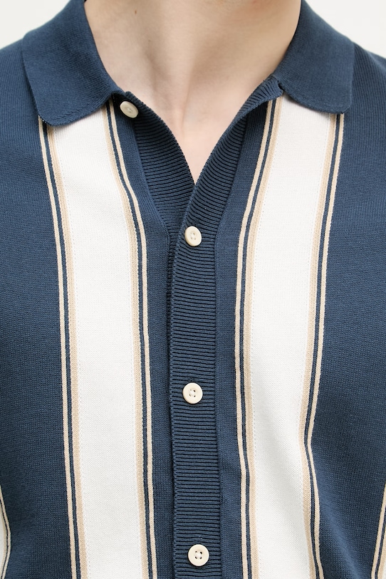 Lindbergh kardigan męski bawełniany 30.804062 granatowy