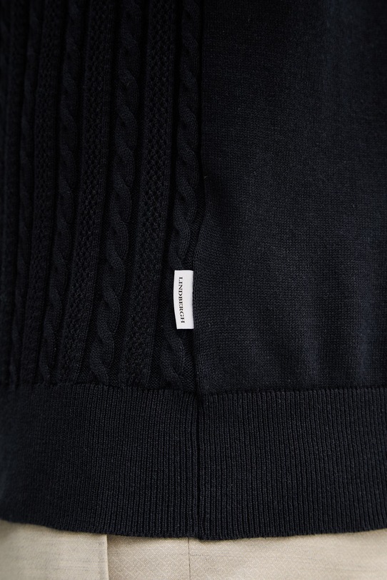 Lindbergh kardigan bawełniany 30.804114 granatowy