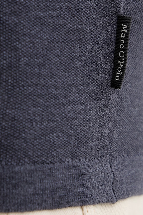 Marc O'Polo póló férfi lenvászonnal 5000012734 sötétkék