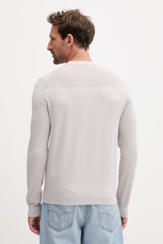 Odzież Fusalp sweter męski z wełną ASHTTON H2117 beżowy