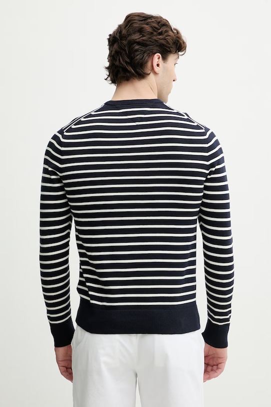 Îmbrăcăminte Tommy Hilfiger pulover bărbătesc din bumbac MW0MW39999. bleumarin