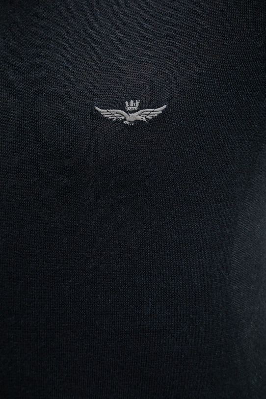 Aeronautica Militare sweter lniany MA1623UL00935 granatowy
