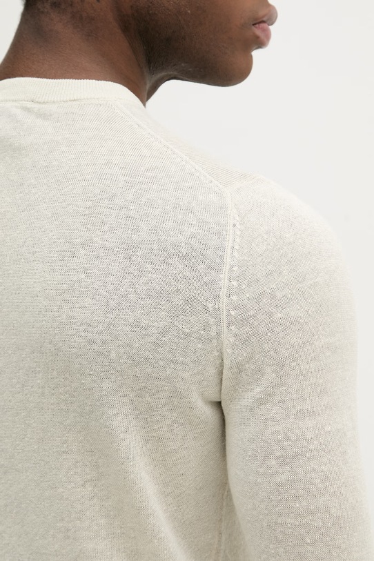 Aeronautica Militare sweter lniany MA1623UL00935 beżowy