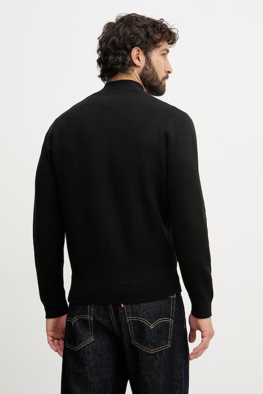 Odzież Lacoste sweter rozpinany męski AH1024 czarny