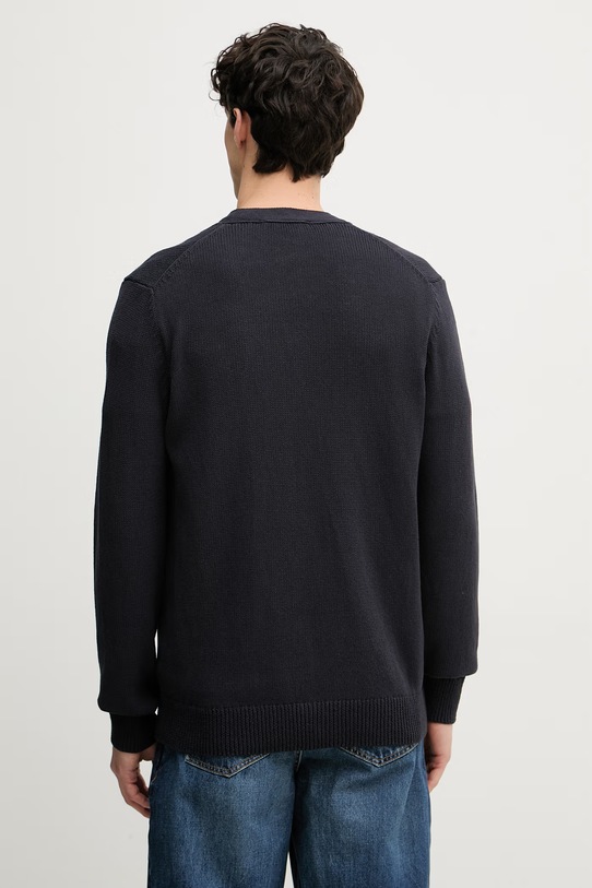 Odzież BOSS kardigan męski z bawełną BOSS X DAVID BECKHAM 50563597 granatowy