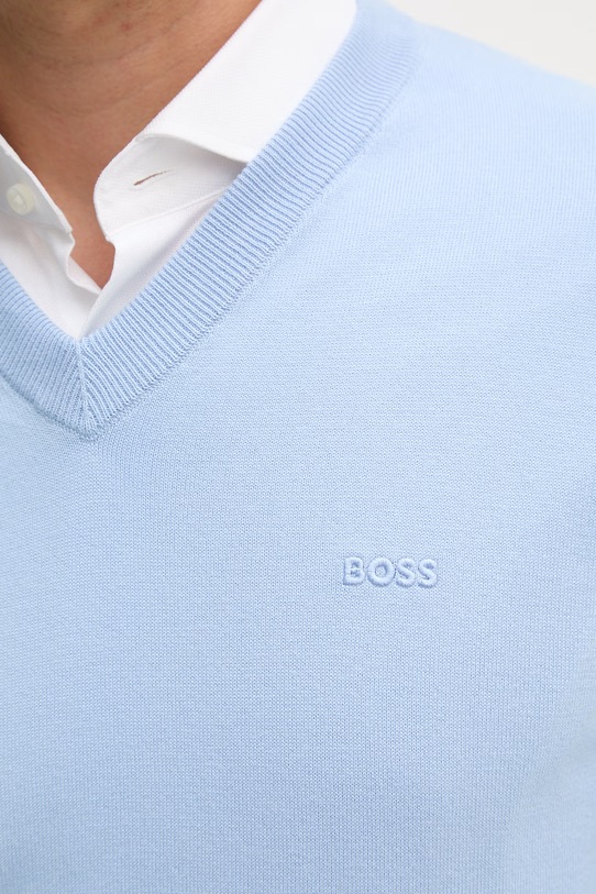 BOSS pulover pentru femei, din bumbac 50556524 albastru