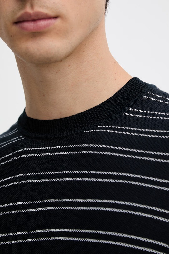 BOSS tricou pentru bărbați, cu bumbac Nalon 50560482 bleumarin