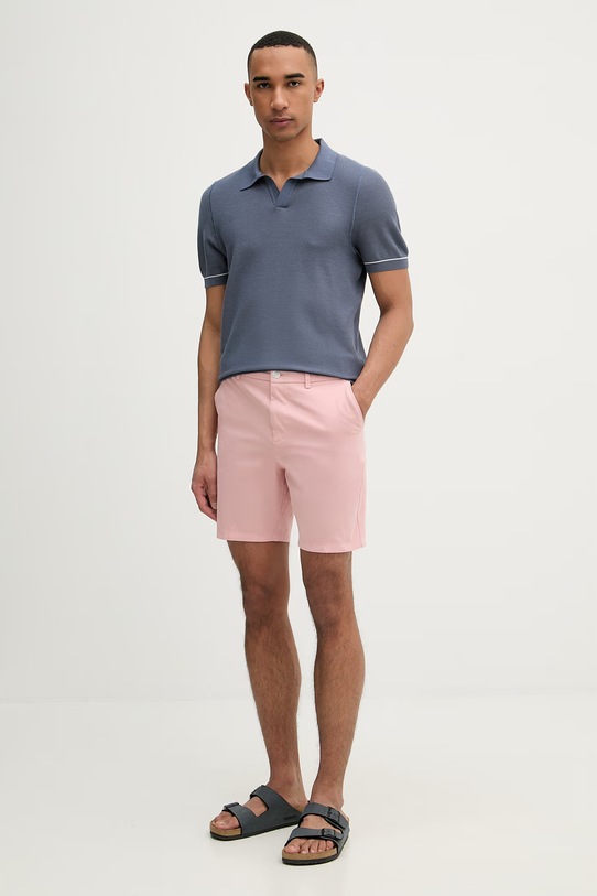 BOSS sweter męski z bawełną Narciso 50560483 niebieski SS26