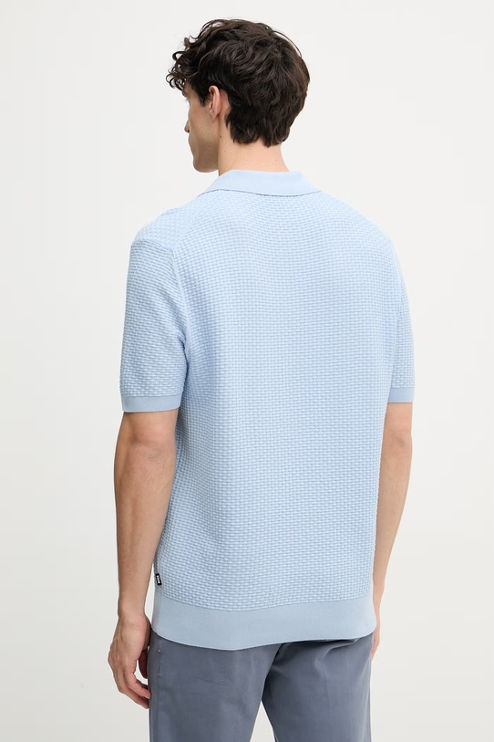 Oblečení BOSS polo pánské bavlněné Natalo 50561613 modrá