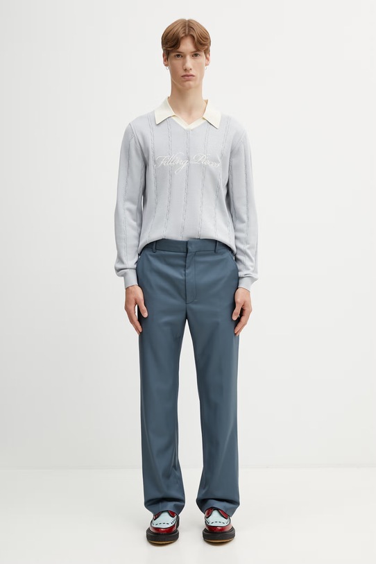 Filling Pieces sweter męski Football Jersey 412674500148.294 niebieski