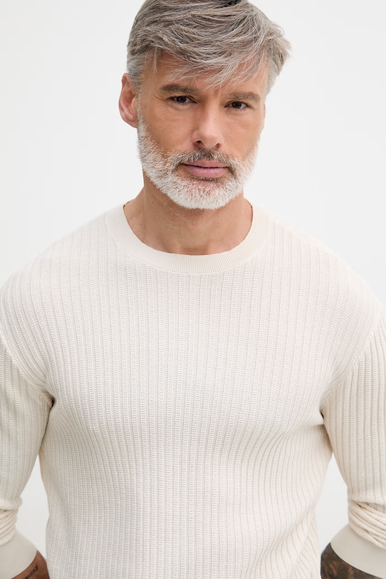 Odzież Armani Exchange sweter męski bawełniany XM002161.AF20139 beżowy