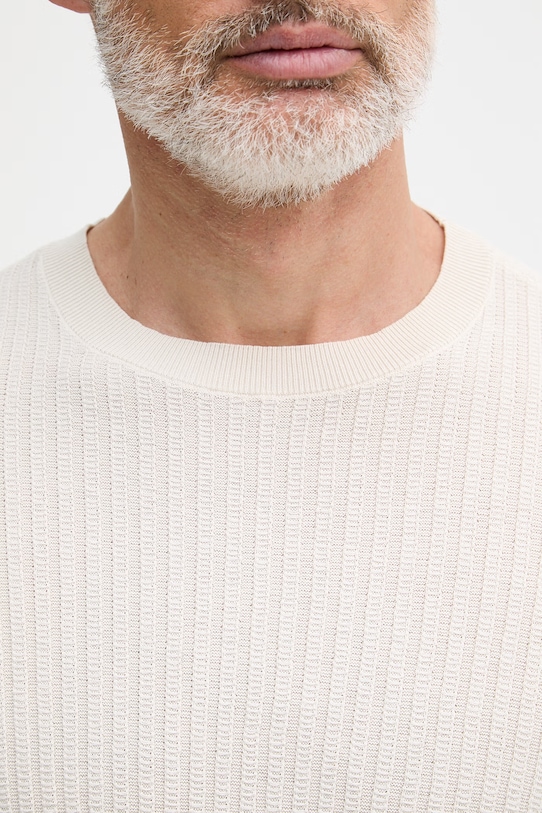 Armani Exchange sweter męski bawełniany beżowy XM002161.AF20139