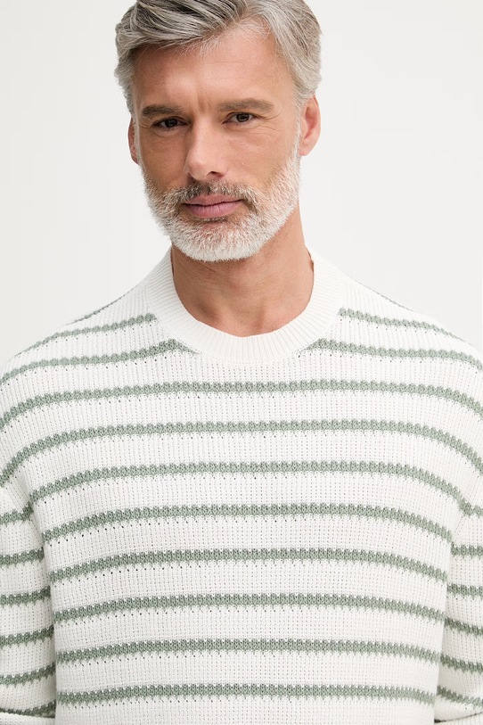 Armani Exchange sweter męski bawełniany biały XM002172.AF18754