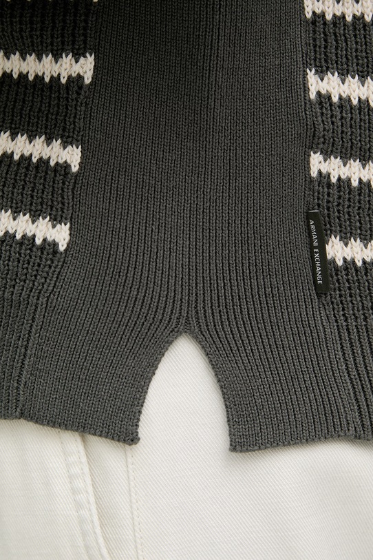 Armani Exchange sweter męski bawełniany XM002172.AF18754 zielony