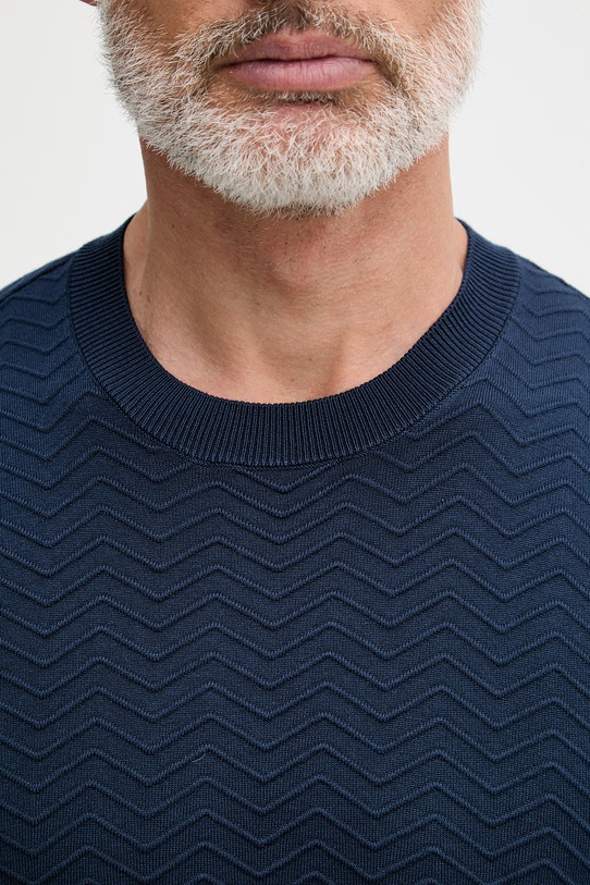 Armani Exchange sweter męski z wiskozą XM002435.AF10454 granatowy