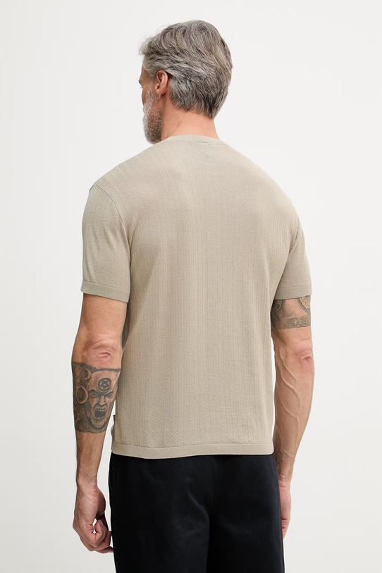 Oblečenie Armani Exchange tričko pánske bavlnené XM002439.AF22249 béžová
