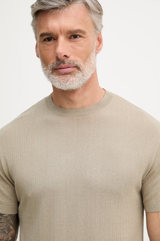 Armani Exchange tričko pánske bavlnené béžová XM002439.AF22249