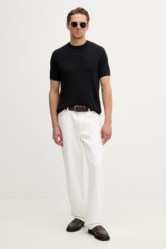 Armani Exchange t-shirt męski bawełniany XM002439.AF22249 granatowy SS26