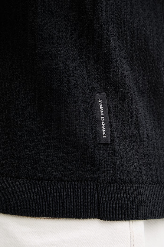 Armani Exchange t-shirt męski bawełniany XM002439.AF22249 granatowy