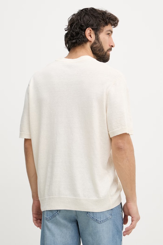 Odjeća BOSS Orange majica za muškarce s lanom 50558718 bež