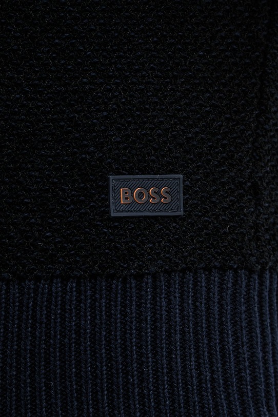 BOSS Orange majica za muškarce s pamukom 50558743 mornarsko plava