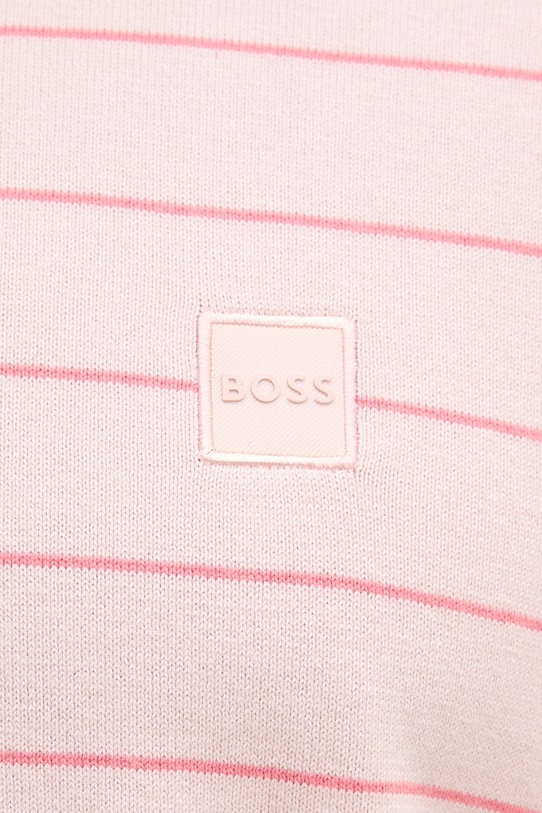 BOSS Orange sweter męski z bawełną 50561004 różowy