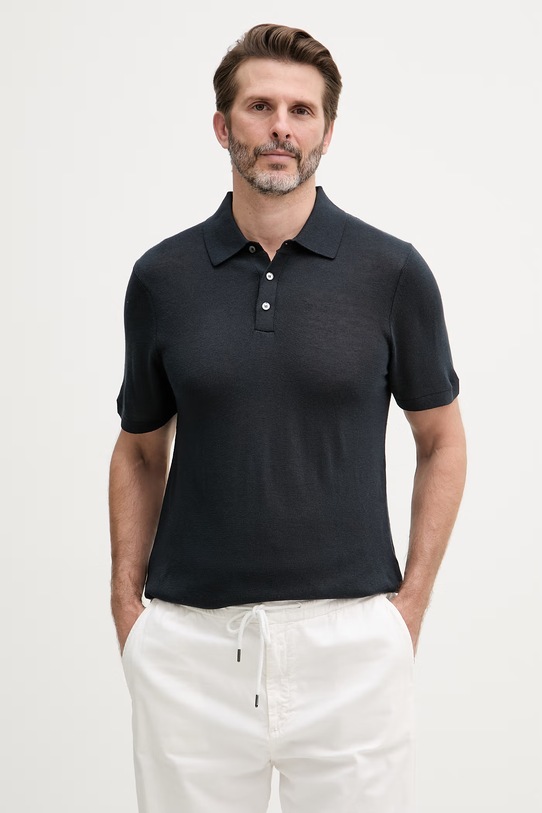 Joop! męskie z lnem granatowy 30101513