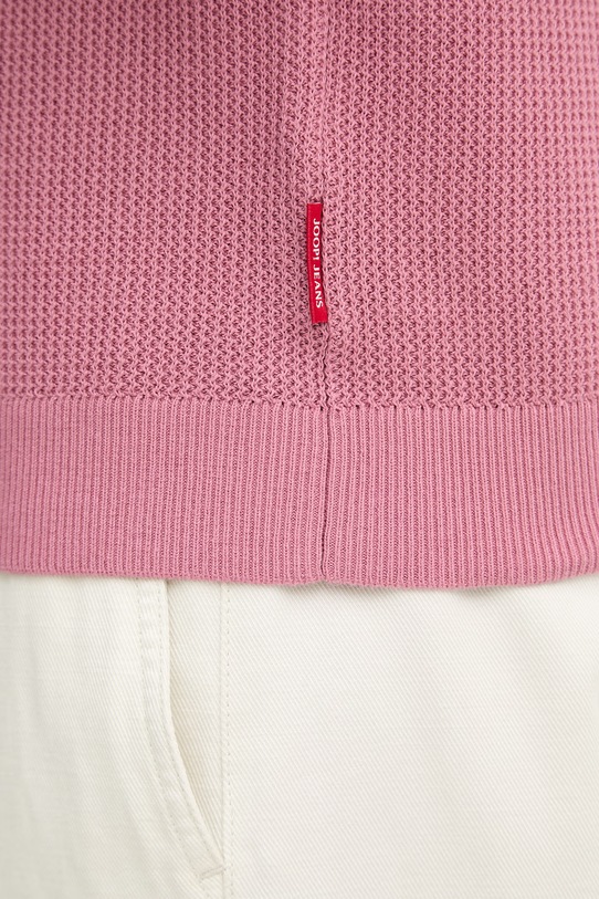 Joop! polo swetrowe męskie bawełniane 30101601 różowy