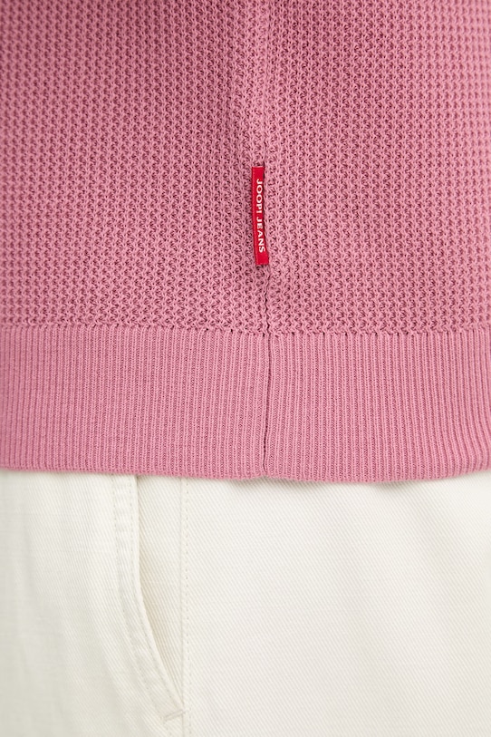 Joop! polo swetrowe męskie bawełniane 30101601 różowy