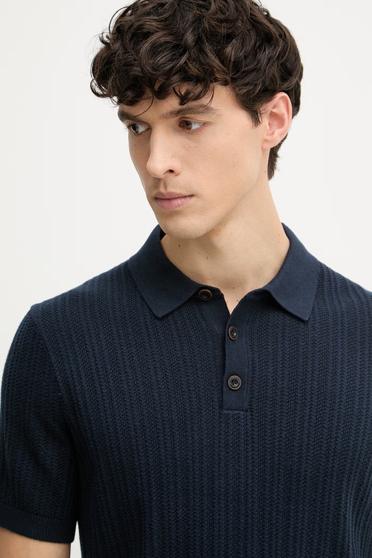 Joop! polo męskie bawełniane granatowy 30101603