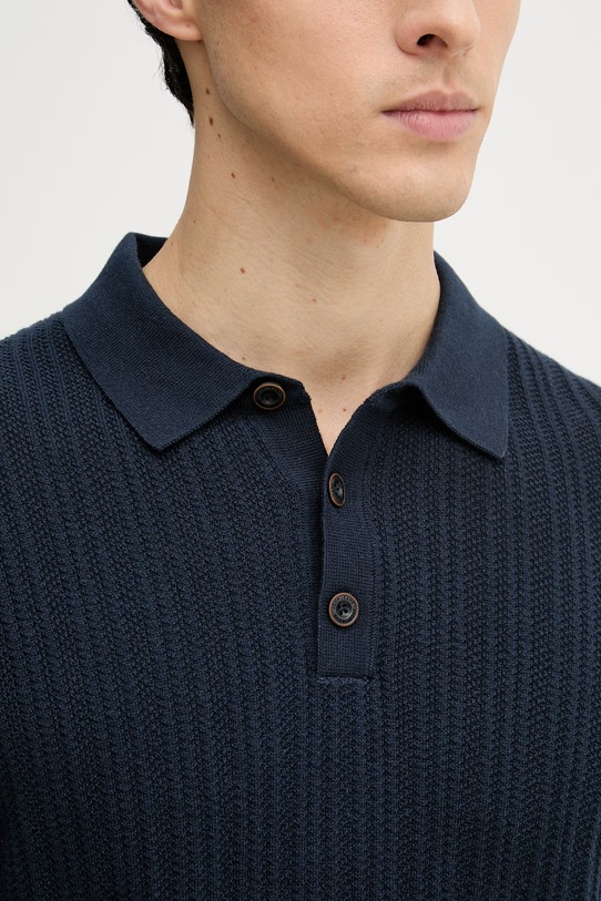 Joop! polo męskie bawełniane 30101603 granatowy