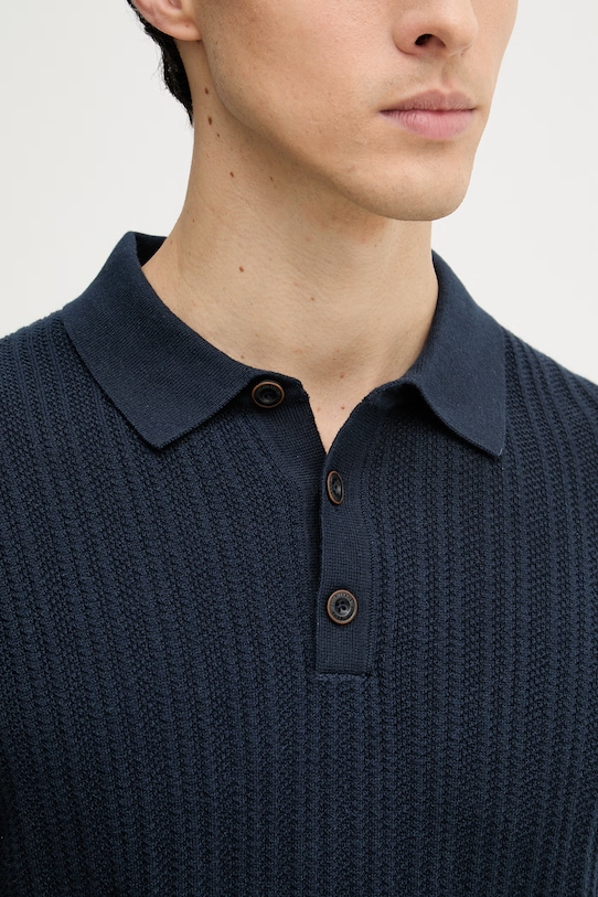 Joop! polo męskie bawełniane 30101603 granatowy