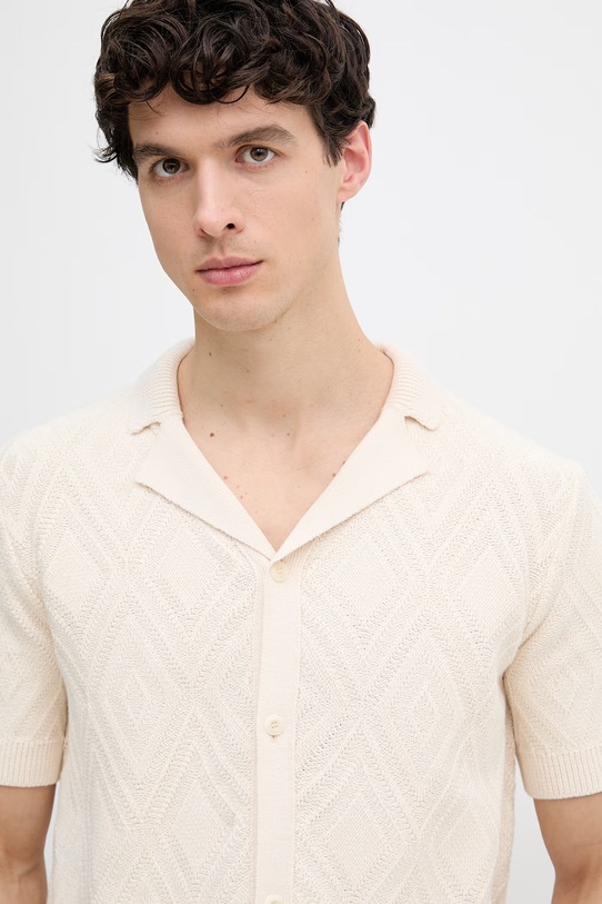 Joop! kardigan męski bawełniany beżowy 30101667