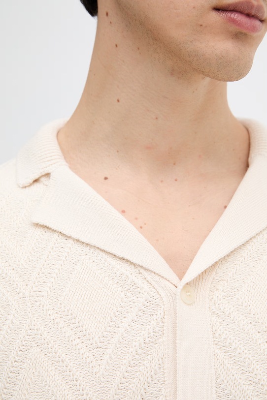 Joop! kardigan męski bawełniany 30101667 beżowy