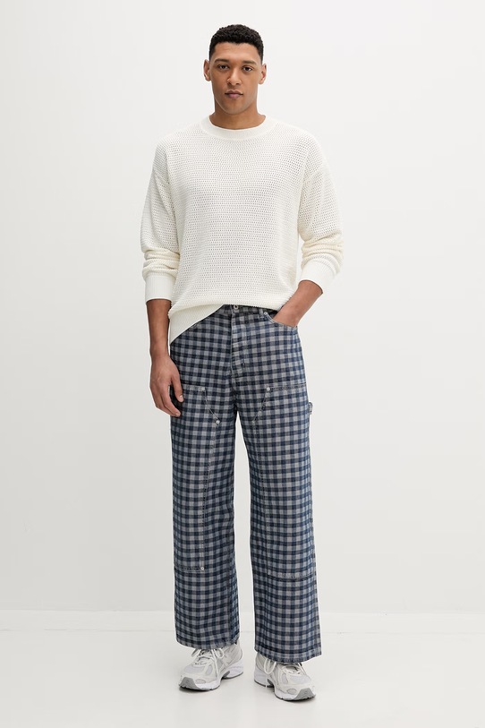 Hugo Blue sweter bawełniany Sanjou 50557338 beżowy SS26