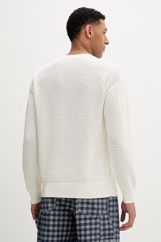 Odzież Hugo Blue sweter bawełniany Sanjou 50557338 beżowy