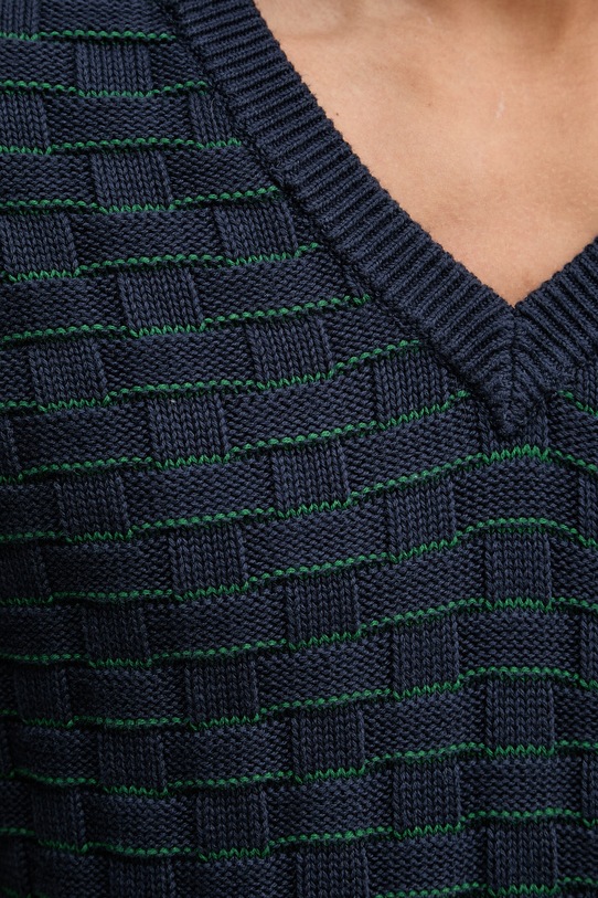 Levi's kamizelka męska bawełniana SKYLINE SWEATER VEST A9105 granatowy