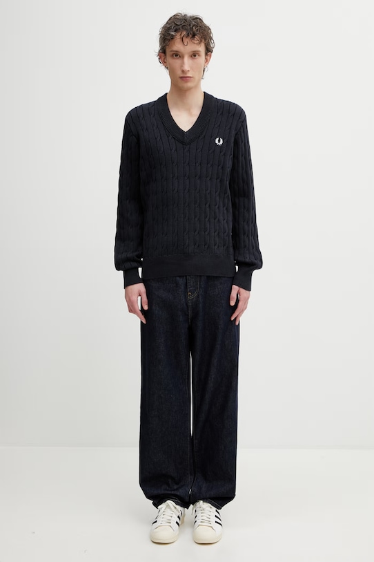 Fred Perry sweter męski K2321 granatowy